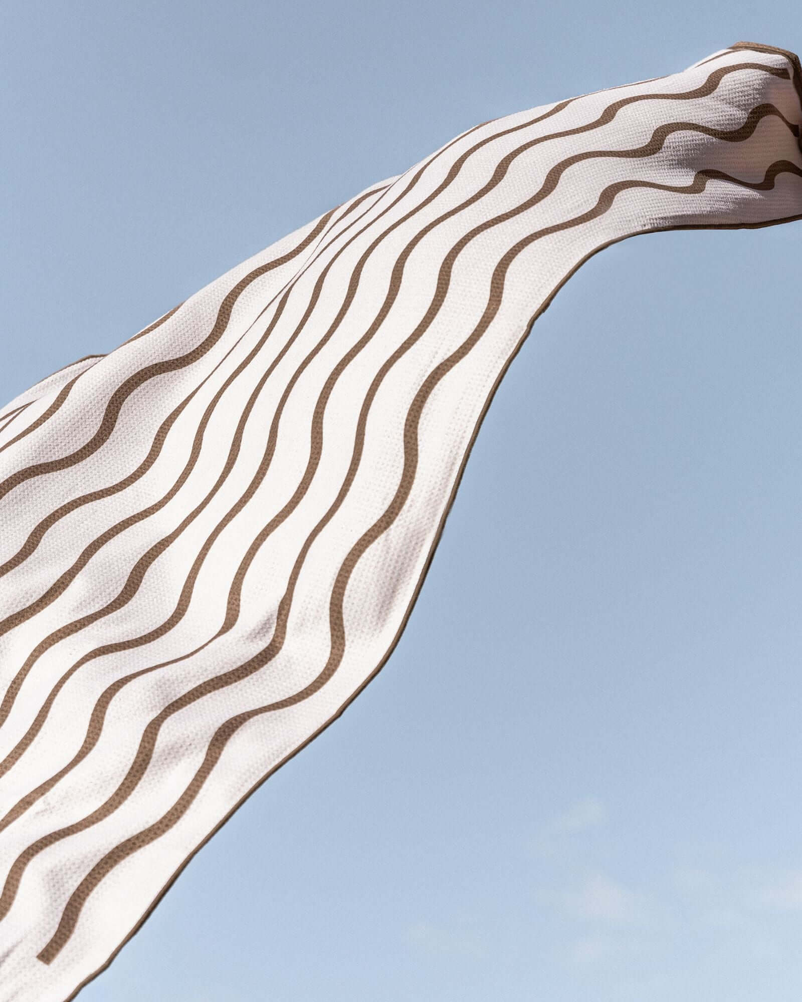 Beige and Chocolate Sand Free Towel