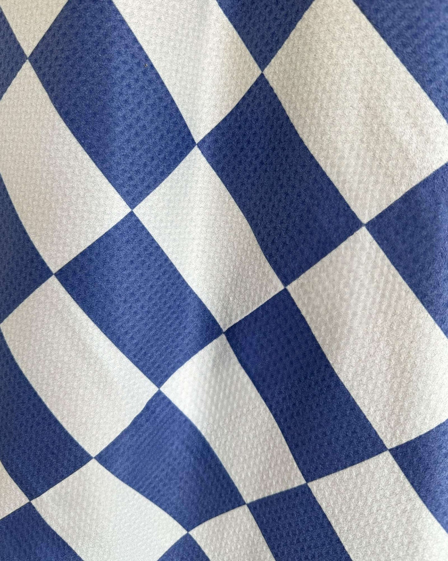 Blue Checked Sand Free Towel