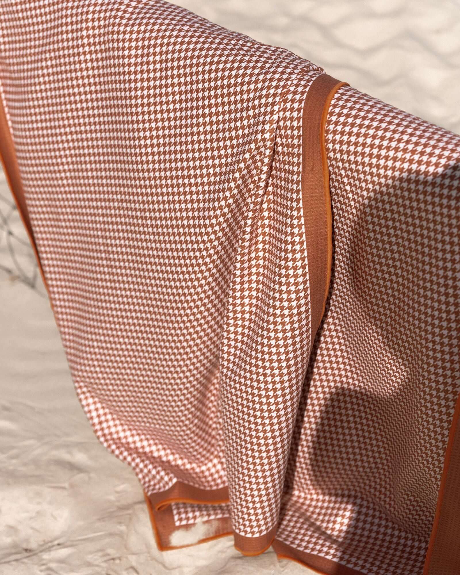 Red Gingham Sand Free Beach Towel